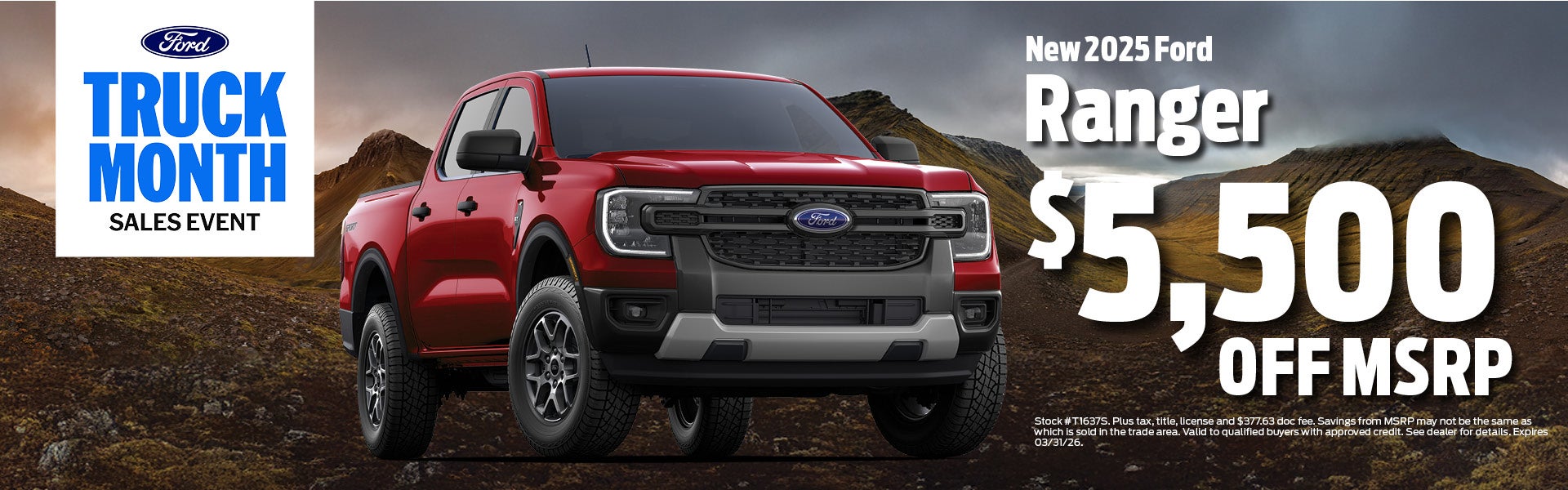New 2025 Ford Ranger