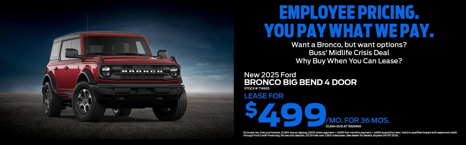 New 2025 Ford Bronco Big Bend