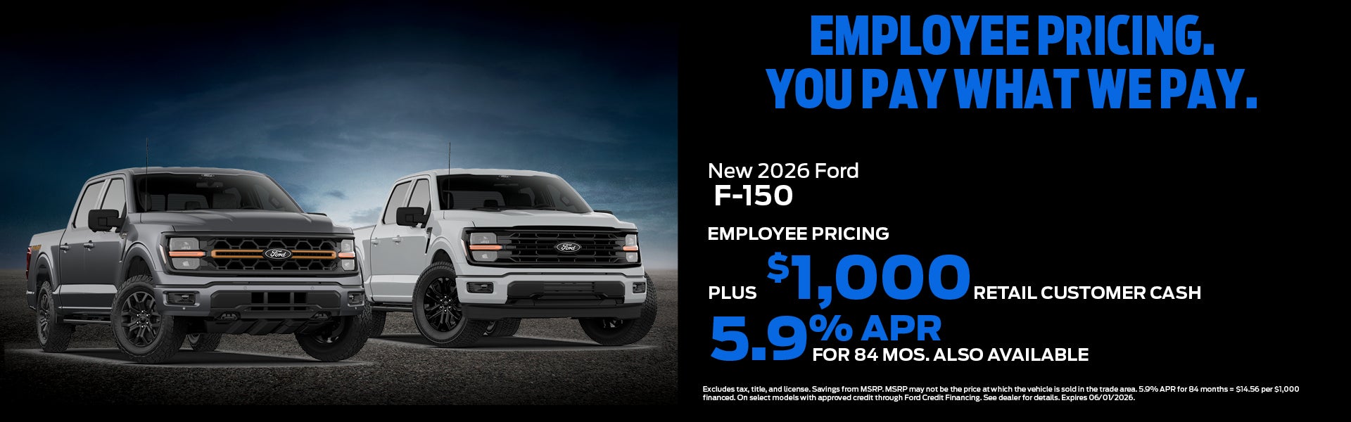 New 2026 Ford F-150 