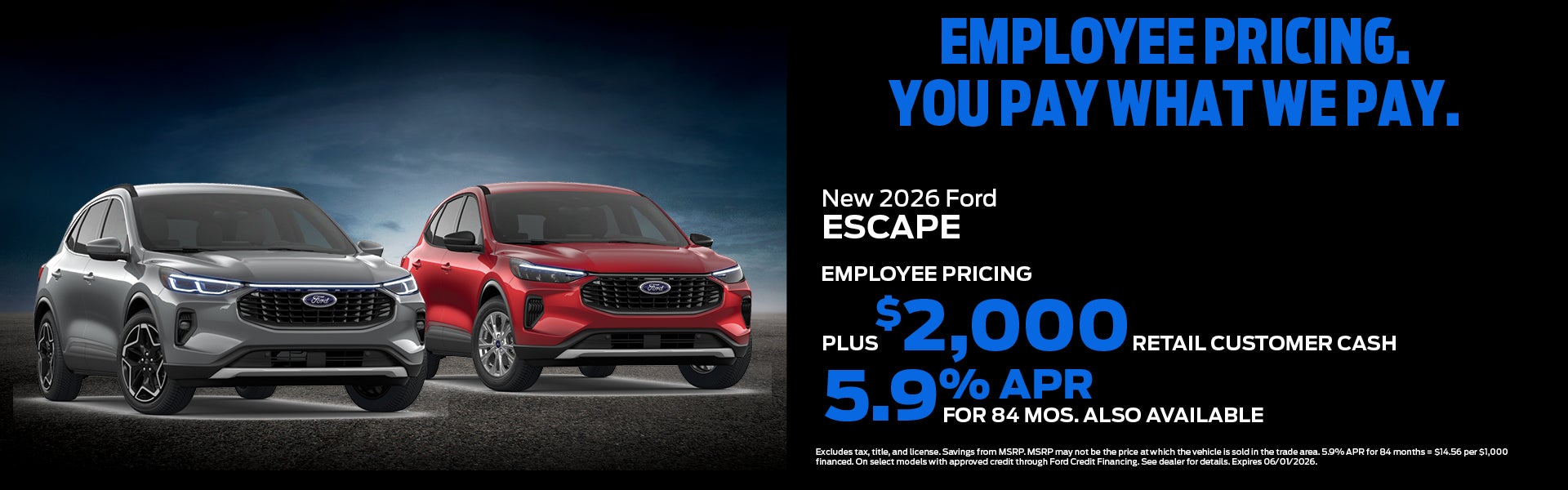 New 2026 Ford Escape
