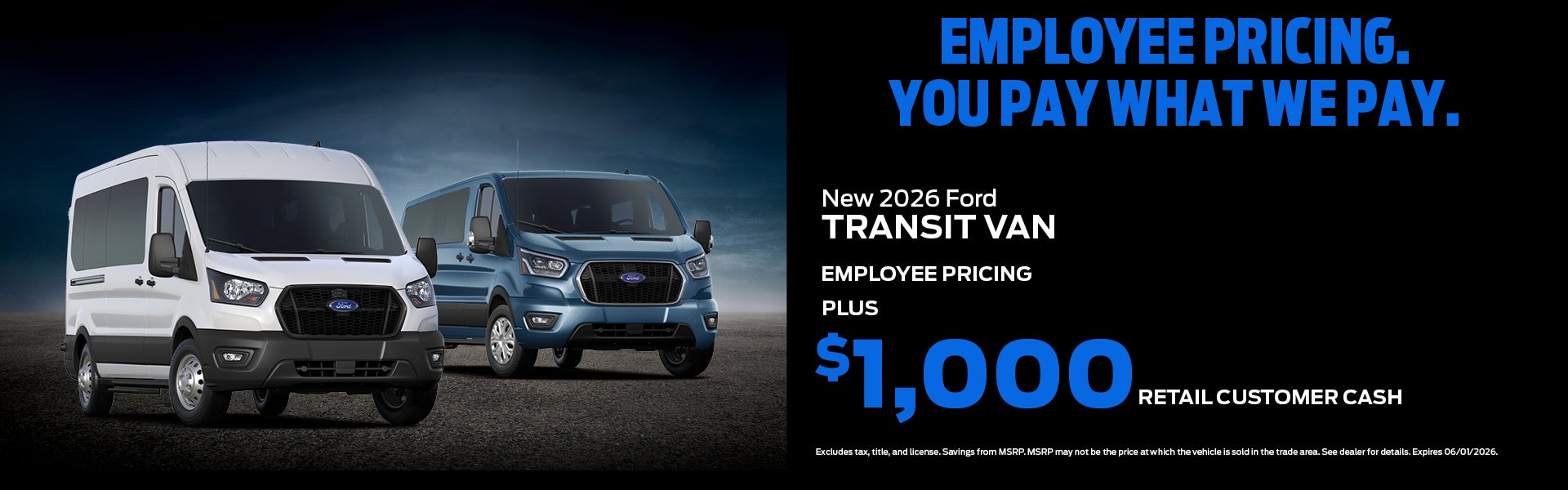 New 2026 Ford Transit Van
