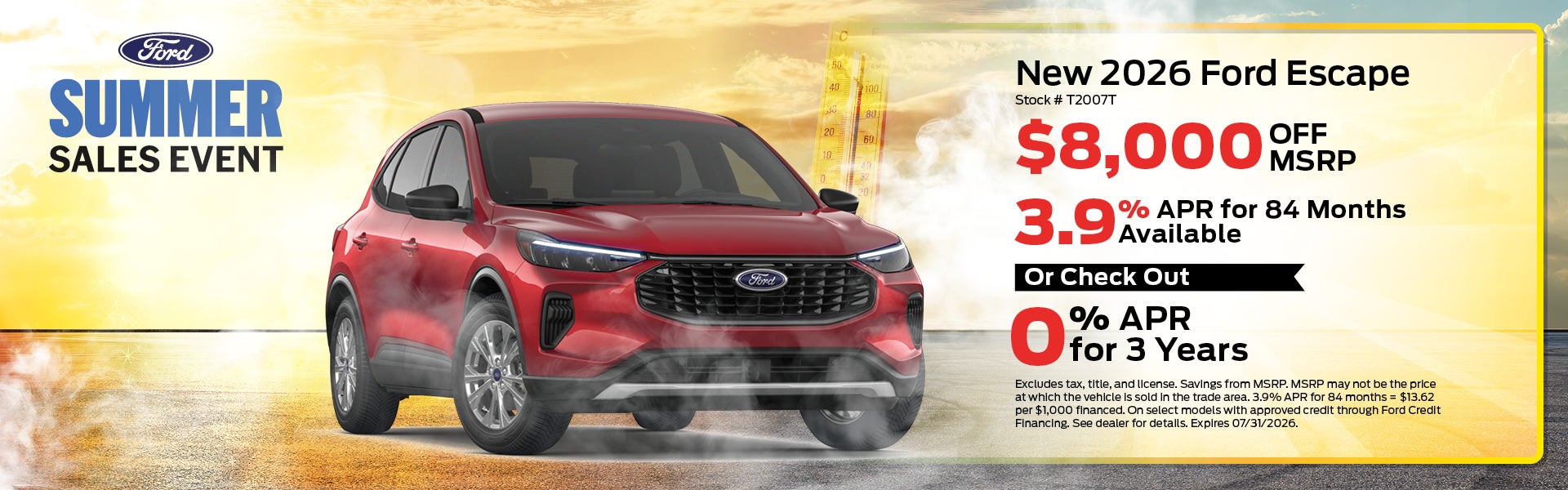 New 2026 Ford Escape