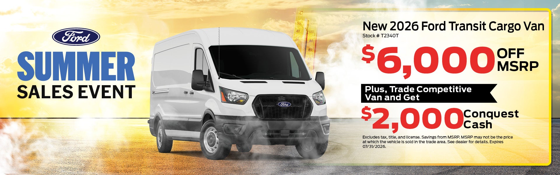 New 2026 Ford Transit Van