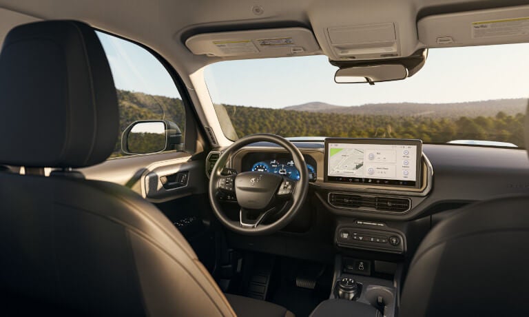 2025 Ford Bronco Sport dashboard and driver's seat