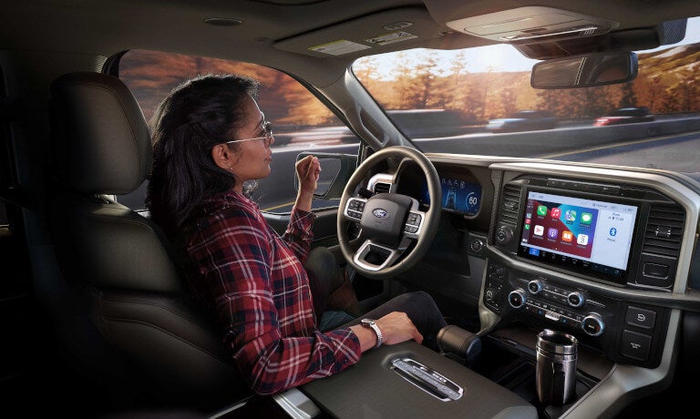 2025 Ford F-150 with hands-off driver