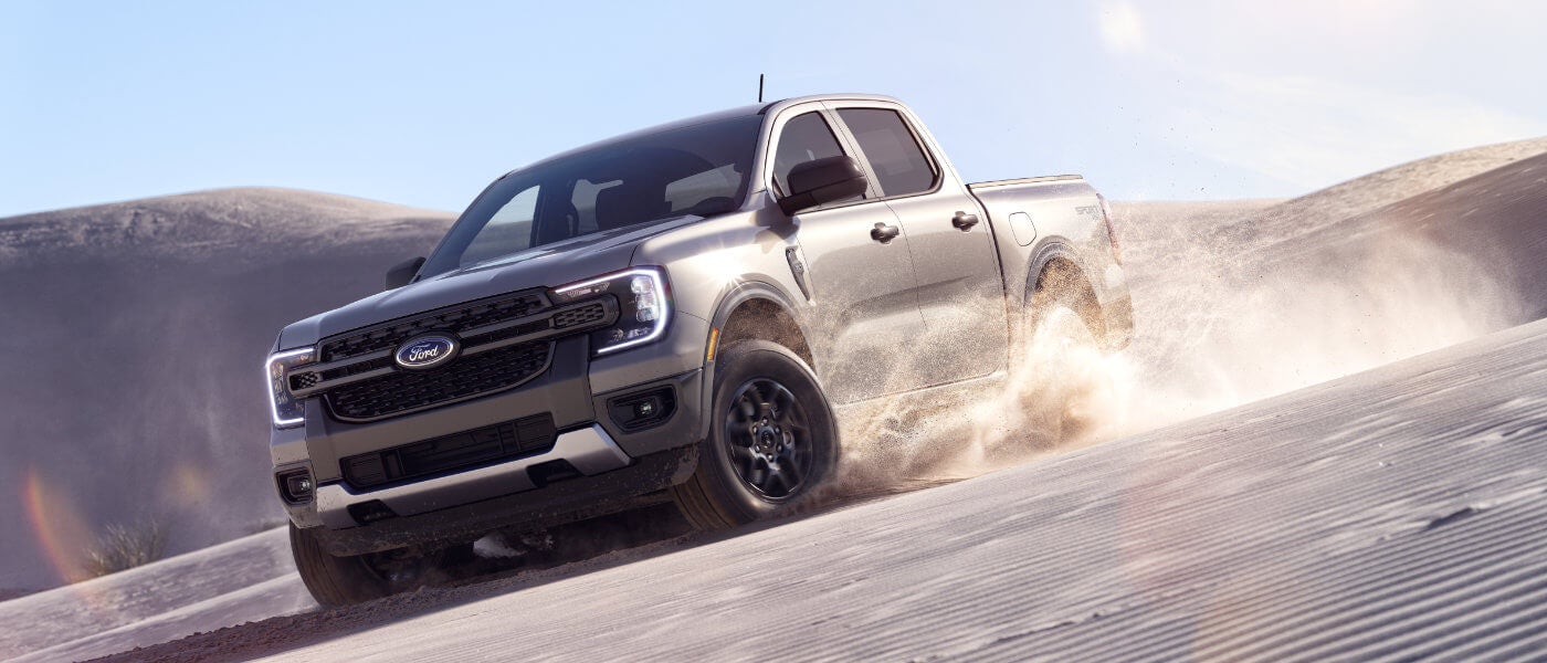 2025 Ford Ranger offroading in the desert
