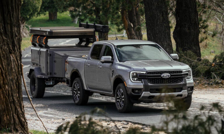 2025 Ford Ranger pulling a trailer