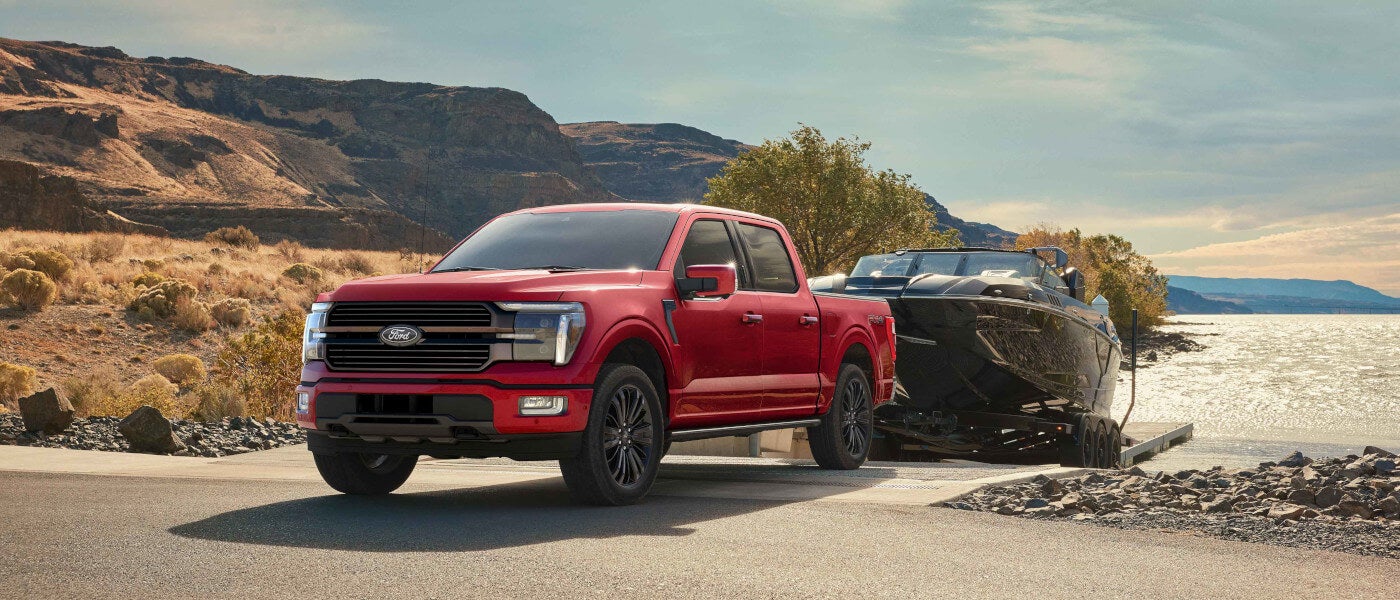 2026 Ford F-150® Pulling Boat from Water