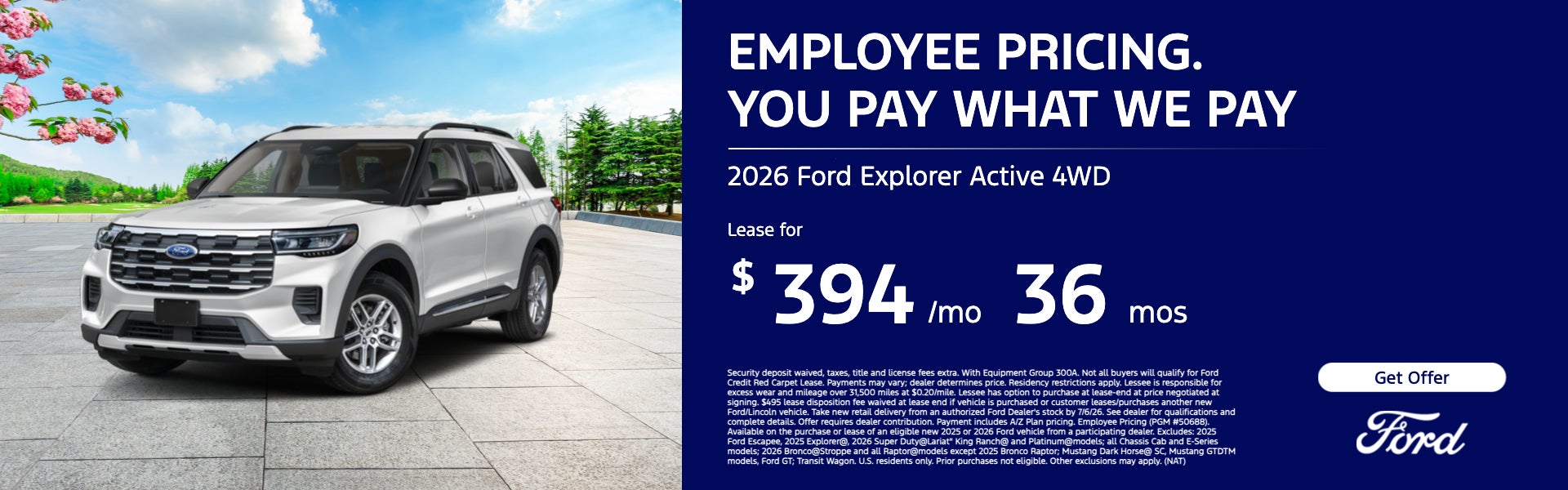 EMPLOYEE PRICING. YOU PAY WHAT WE PAY