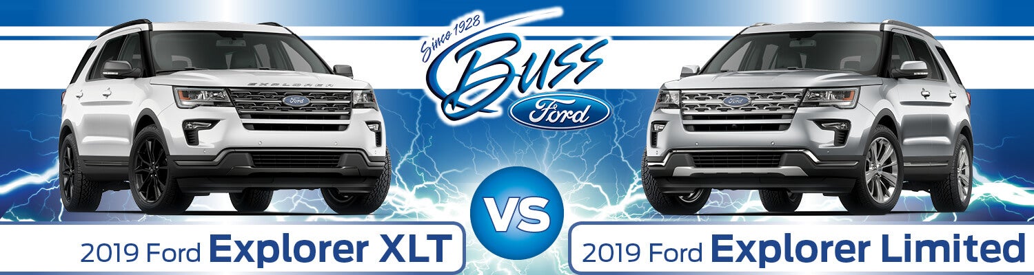 2019 Ford Explorer Xlt Vs Limited Buss Ford